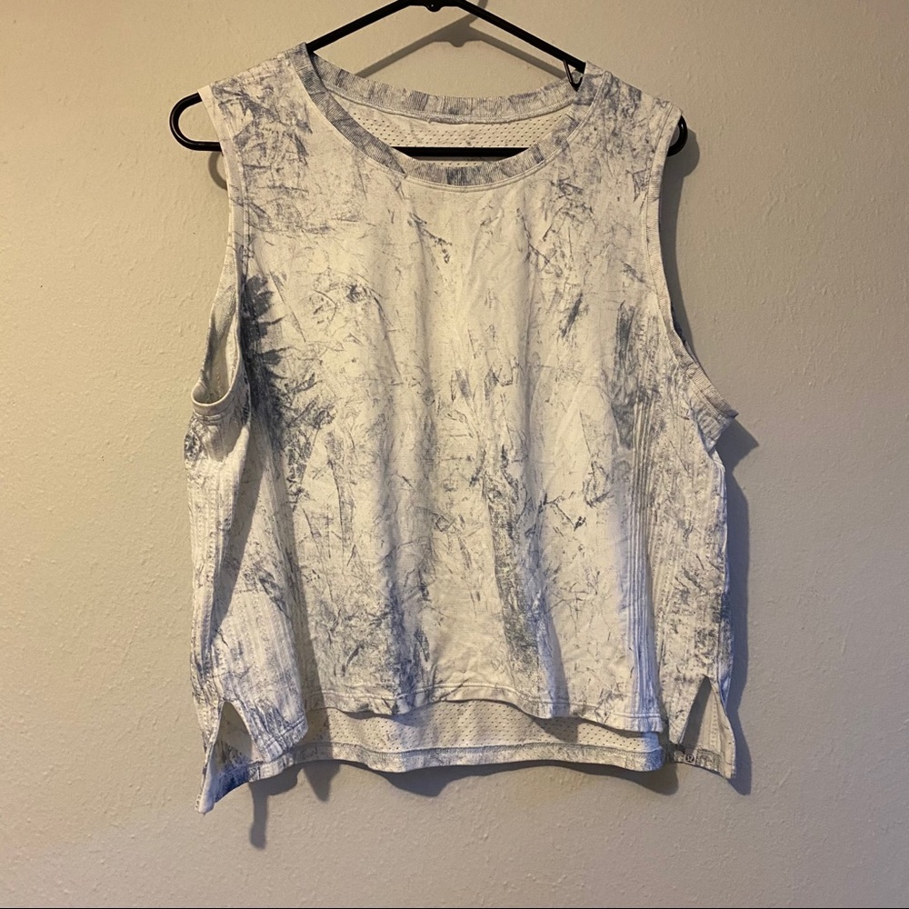 Lululemon tie dye cropped muscle tank